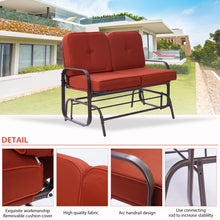 Load image into Gallery viewer, Garden Love Seat Outdoor Swing Glider Rocking Chair
