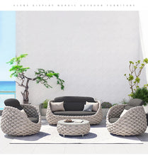 Load image into Gallery viewer, Outdoor Sofa Garden Combination Rattan Woven Custom Furniture WKGF
