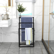 Load image into Gallery viewer, 2024 Metal Shower Shelf Freestanding Towel Rack
