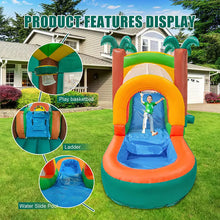 Load image into Gallery viewer, 20ft Inflatable PVC Bounce House With Slide Water Pool &amp; Basketball Hoop
