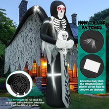 Load image into Gallery viewer, Giant Winged Grim Reaper Inflatable and more Outdoor Blow Up Decoration, Inflatables for Halloween
