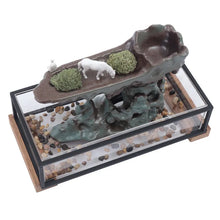 Load image into Gallery viewer, Desktop Fountain With Fish Tank Bedroom Decoration
