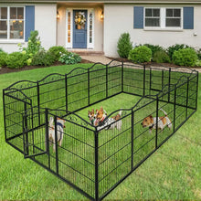 Load image into Gallery viewer, Heavy Duty Metal Dog Playpen Foldable 8 Panels with Gate for Indoor Outdoor
