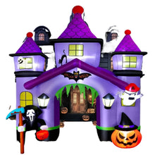 Load image into Gallery viewer, Giant Haunted House Castle Archway Outdoor Decorations and Inflatable with LED
