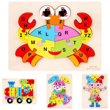 Load image into Gallery viewer, Montessori Wooden Toddler Puzzles for Kids
