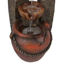 Load image into Gallery viewer, 5 Tiered Polyresin Cascading Pitchers Outdoor Fountains and Waterfall
