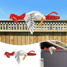 Load image into Gallery viewer, Resting Rooster Rail Pet Garden Sculpture Decor
