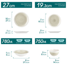 Load image into Gallery viewer, VANCASSO ORI 16/32 Piece  Stoneware Tableware Set for 4/8 person 4 color Optional
