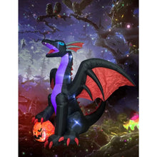 Load image into Gallery viewer, 8Ft or 4Ft Halloween Inflatable Dragon for Indoor or outdoor use
