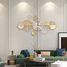 Load image into Gallery viewer, Large Golden Modern Minimalist Metal Wall Clock Silent
