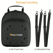 Load image into Gallery viewer, Hat Storage Bag Waterproof Dustproof Crushproof Fits 6 Hats Travel Case with Hand Shoulder,Backpack Straps
