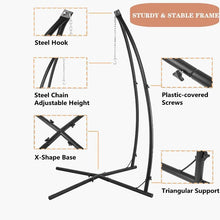 Load image into Gallery viewer, X-Shaped Hammock Chair Hanging Tree Tent Canopy w/Steel Frame
