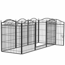 Load image into Gallery viewer, Heavy Duty Metal Dog Playpen Foldable 8 Panels with Gate for Indoor Outdoor
