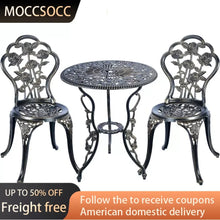 Load image into Gallery viewer, Sessions of the Garden Rattan Furniture Terrace 3 Piece Bistro Set
