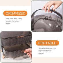 Load image into Gallery viewer, Egg Shape Makeup Organizer for Vanity,preppy for College Dorm
