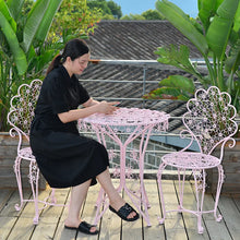 Load image into Gallery viewer, Outdoor Iron Balcony Table and Chair Three-Piece
