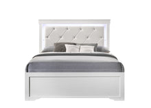 Load image into Gallery viewer, Queen 5-N Pc Tufted Upholstery LED Bedroom set made with Wood
