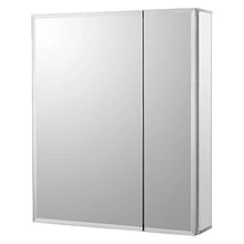 Load image into Gallery viewer, Bathroom Wall Mount Cabinet 20x24 Inch with Glass Shelves Frameless Mirror Door Rust-Resistant Adjustable Modern Design Ideal
