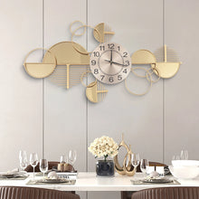 Load image into Gallery viewer, Large Golden Modern Minimalist Metal Wall Clock Silent

