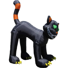 Load image into Gallery viewer, 11 Foot Tall Animated Halloween Inflatable Black Cat
