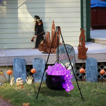 Load image into Gallery viewer, Large Witches Cauldron On Tripod Decorative Bowls Witches Cauldron Sturdy Weatherproof For Outdoor Patio Garden
