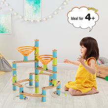 Load image into Gallery viewer, Babyjoy Wooden Marble Run Construction 162PCS
