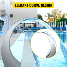 Load image into Gallery viewer, VEVOR Pool Waterfall Fountain Stainless Steel Silver Pool Fountain for Ground Pools
