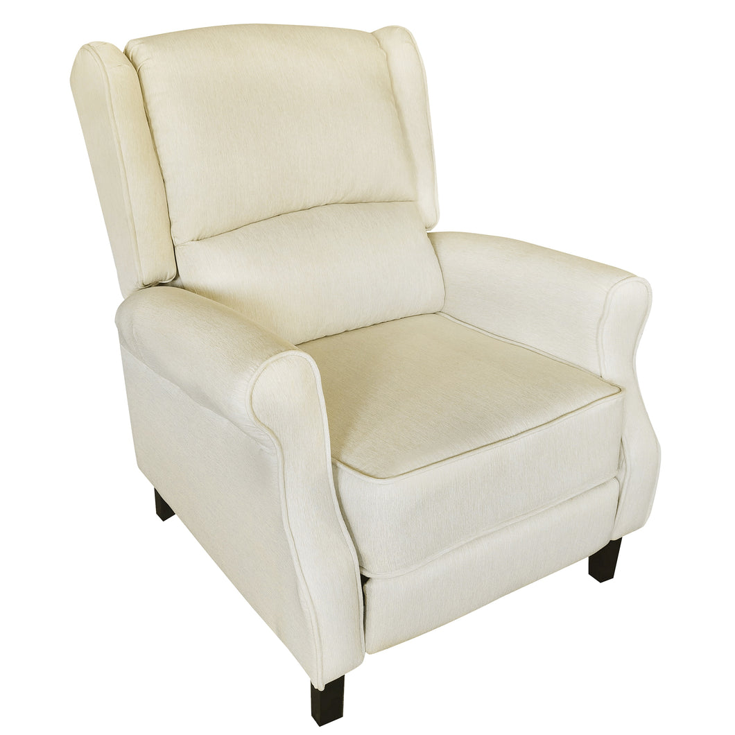 Recliner Chair Adjustable Wide Wingback Padded Seat