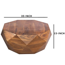 Load image into Gallery viewer, Diamond Shape Acacia Wood Coffee Table
