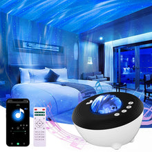 Load image into Gallery viewer, Smart Night Light Aurora Galaxy Projector LED Rotate Bluetooth Speaker
