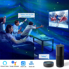 Load image into Gallery viewer, Smart Night Light Aurora Galaxy Projector LED Rotate Bluetooth Speaker
