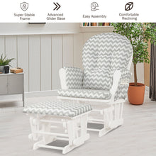 Load image into Gallery viewer, Costway Glider and Ottoman Cushion Set
