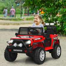 Load image into Gallery viewer, 12V Kids Ride On Truck Remote Control Electric Car w/Lights,Music Red
