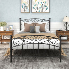 Load image into Gallery viewer, Metal Bed Frame Platform Mattress Foundation with Headboard and Footrest
