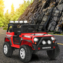 Load image into Gallery viewer, 12V Kids Ride On Truck Remote Control Electric Car w/Lights,Music Red
