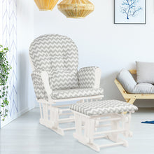 Load image into Gallery viewer, Costway Glider and Ottoman Cushion Set
