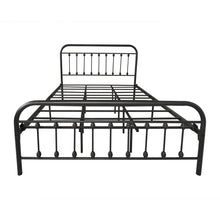 Load image into Gallery viewer, Vintage Queen Metal Bed Frame W/Headboard;Footboard; Wrought Iron/Heavy
