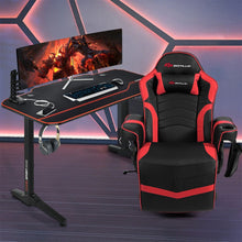 Load image into Gallery viewer, Costway Gaming Desk Ergonomic Recliner Chair Set Black+Red
