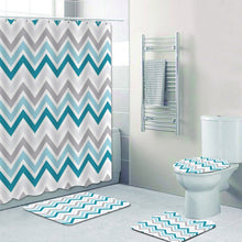 Load image into Gallery viewer, Chevron Pattern Shower Curtain
