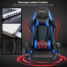 Load image into Gallery viewer, Costway Gaming Racing Style Desk w/ Massage Reclining Swivel Chair
