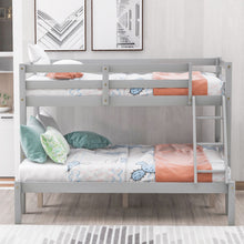 Load image into Gallery viewer, Bunk Bed, Twin-Over-Full Wood Bed Frame For Kids Aldult
