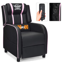 Load image into Gallery viewer, Costway Gaming Desk &amp; Massage Recliner Chair Black + Pink
