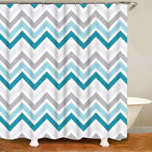 Load image into Gallery viewer, Chevron Pattern Shower Curtain
