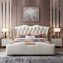 Load image into Gallery viewer, Leather Designer High Quality Double Bed With Storage Space
