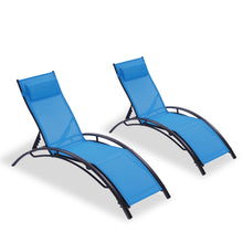 Load image into Gallery viewer, 2 PCS Set Chaise Lounge Outdoor Chair
