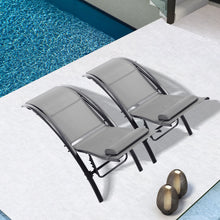 Load image into Gallery viewer, 2 PCS Set Chaise Lounge Outdoor Chair
