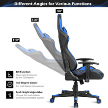 Load image into Gallery viewer, Costway Gaming Racing Style Desk w/ Massage Reclining Swivel Chair
