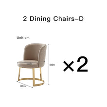 Load image into Gallery viewer, Luxury White Marble Dining Table And Chair Combination
