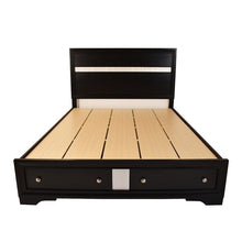 Load image into Gallery viewer, Traditional Matrix King 6 PC Storage Bedroom Set in Black made with Wood
