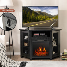 Load image into Gallery viewer, Costway Corner Fireplace TV Stand
